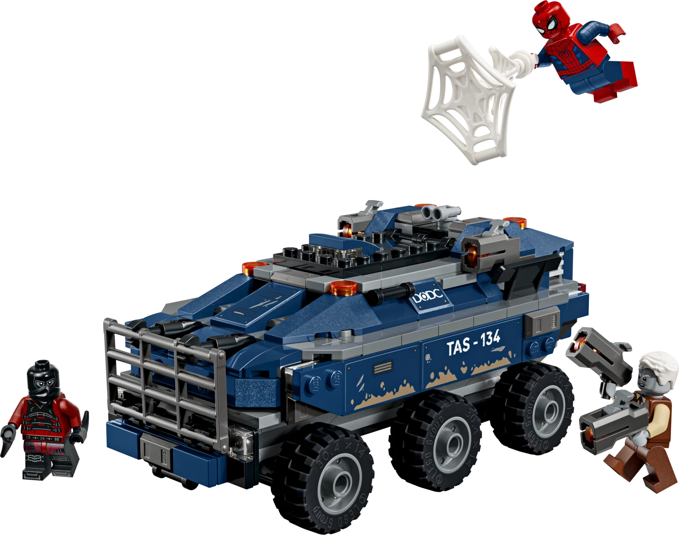 Spider-Man achtervolging van gevangenistransport