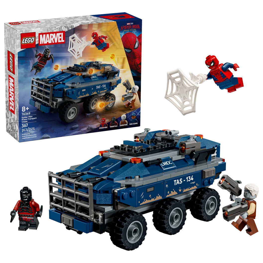 Spider-Man achtervolging van gevangenistransport