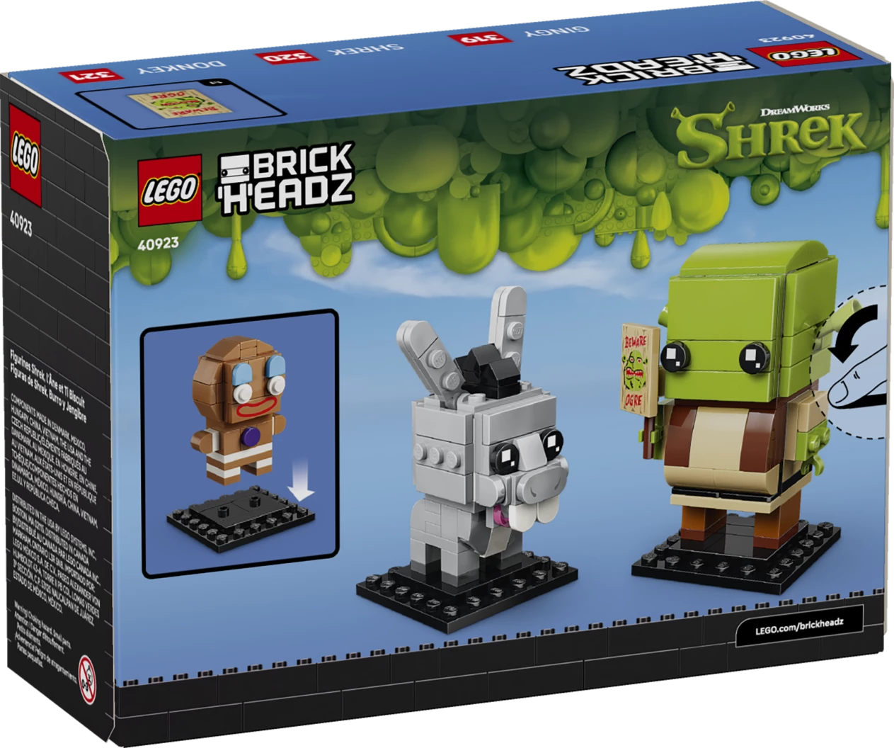 Shrek, Ezel en Peper figuren