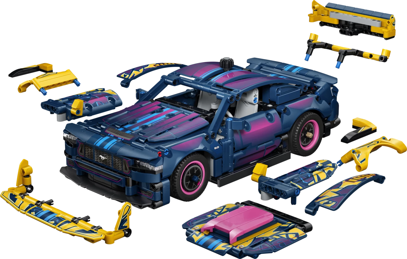 Aanpasbare Ford Mustang GT auto