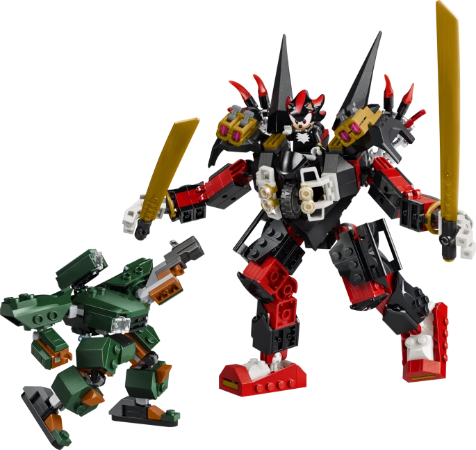 Shadows mecha vs. G. U.N. Trooper