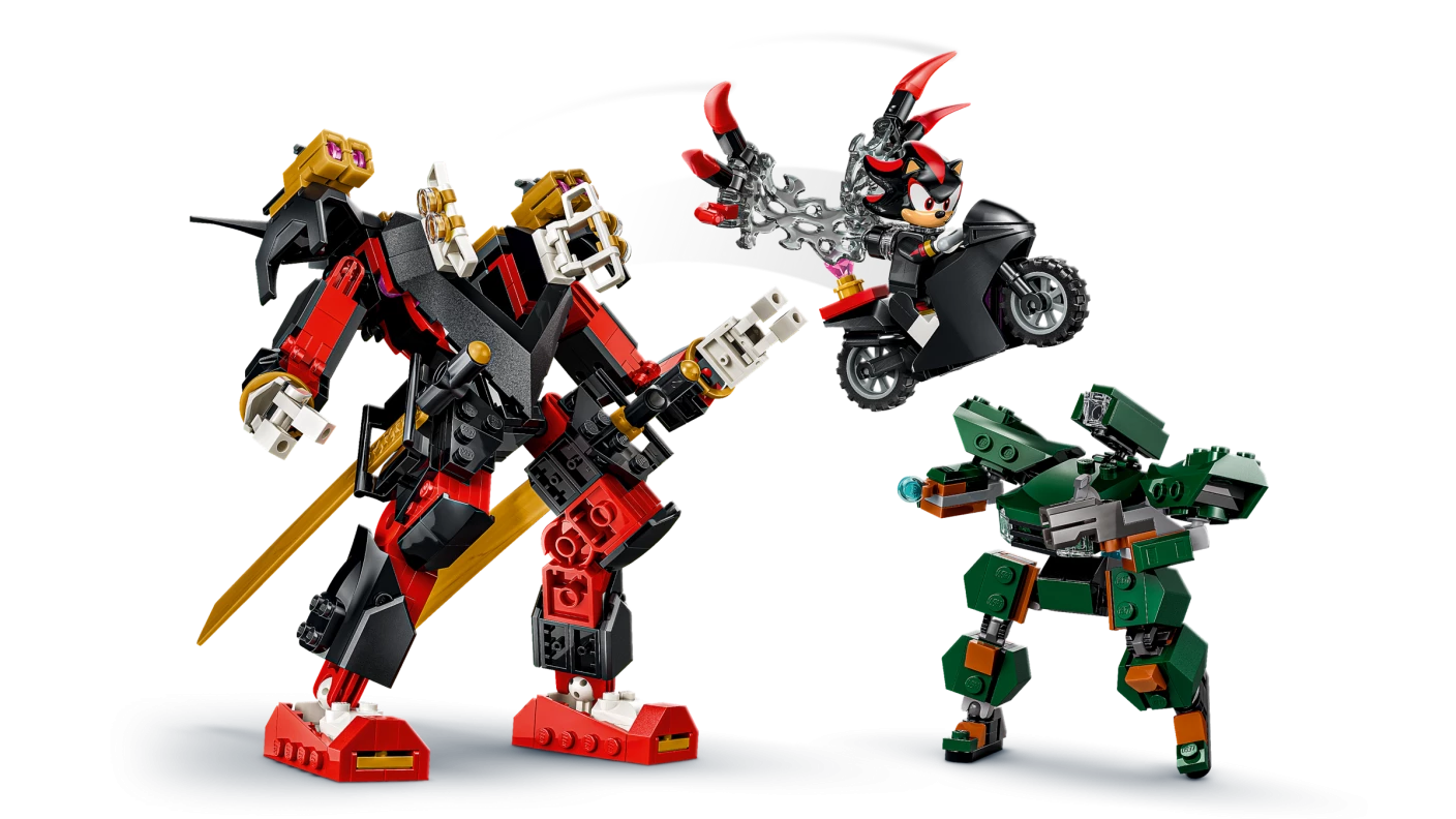 Shadows mecha vs. G. U.N. Trooper