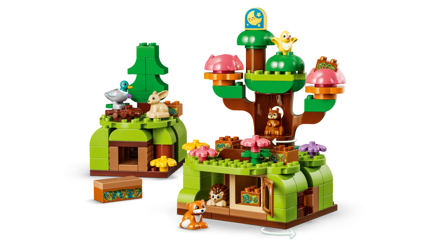 Ontdekkingsbos met wilde dieren