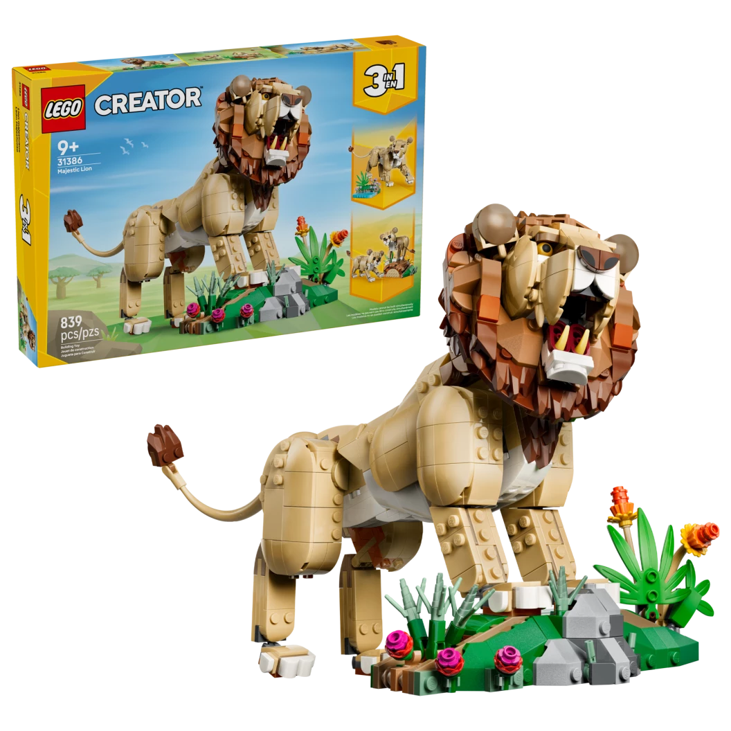Wilde dieren: majestueuze leeuw