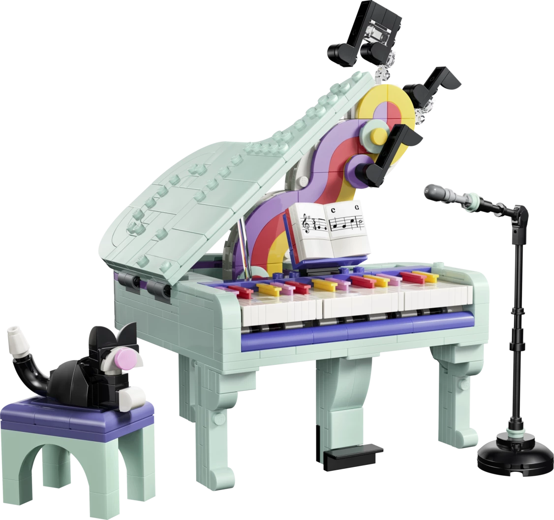 Piano met kat