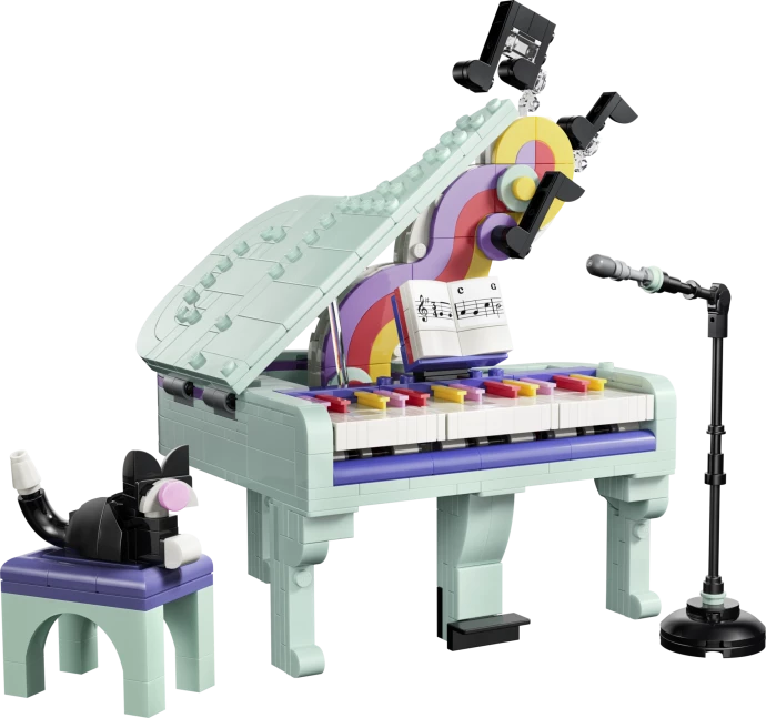 Piano met kat