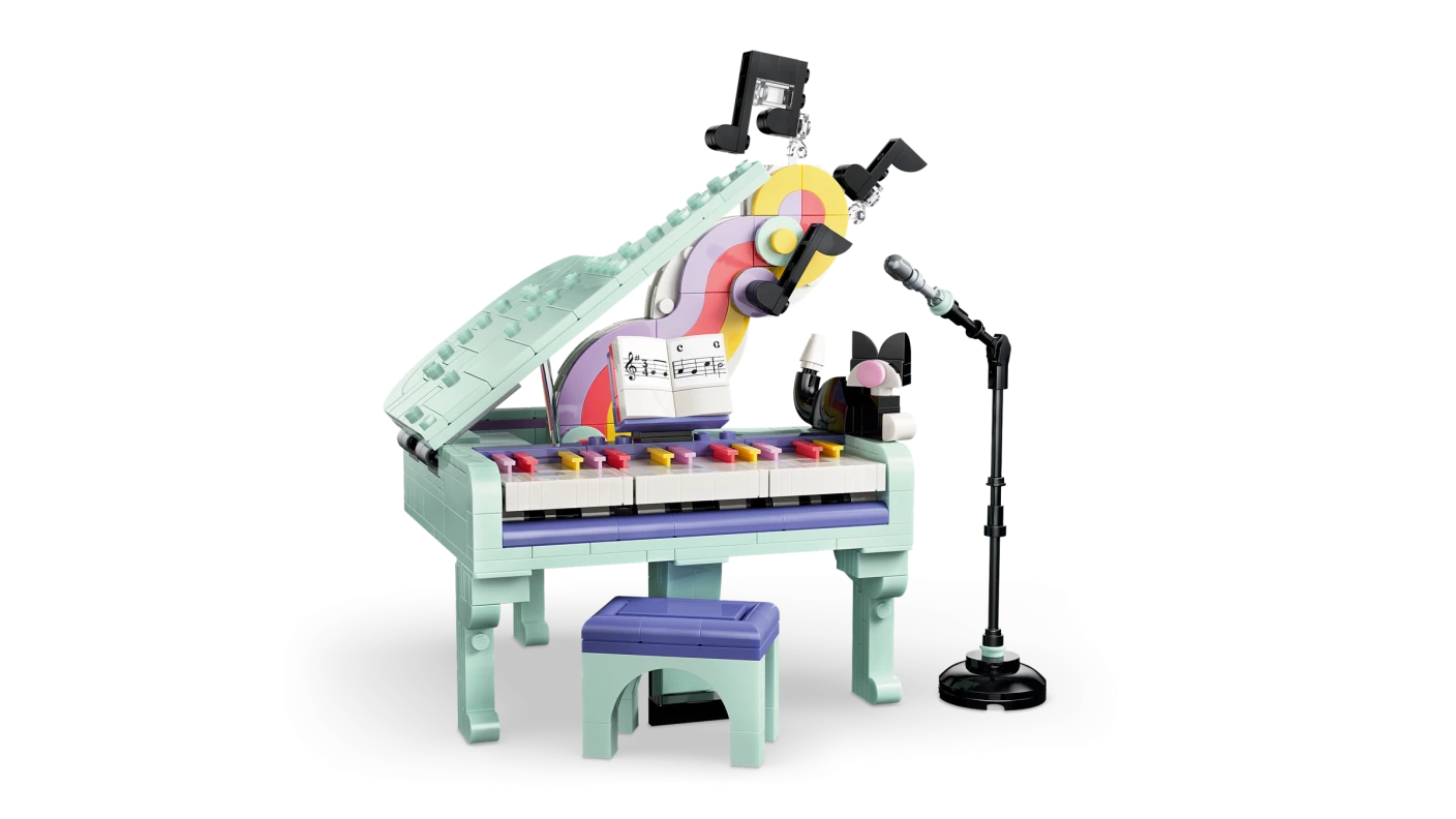 Piano met kat