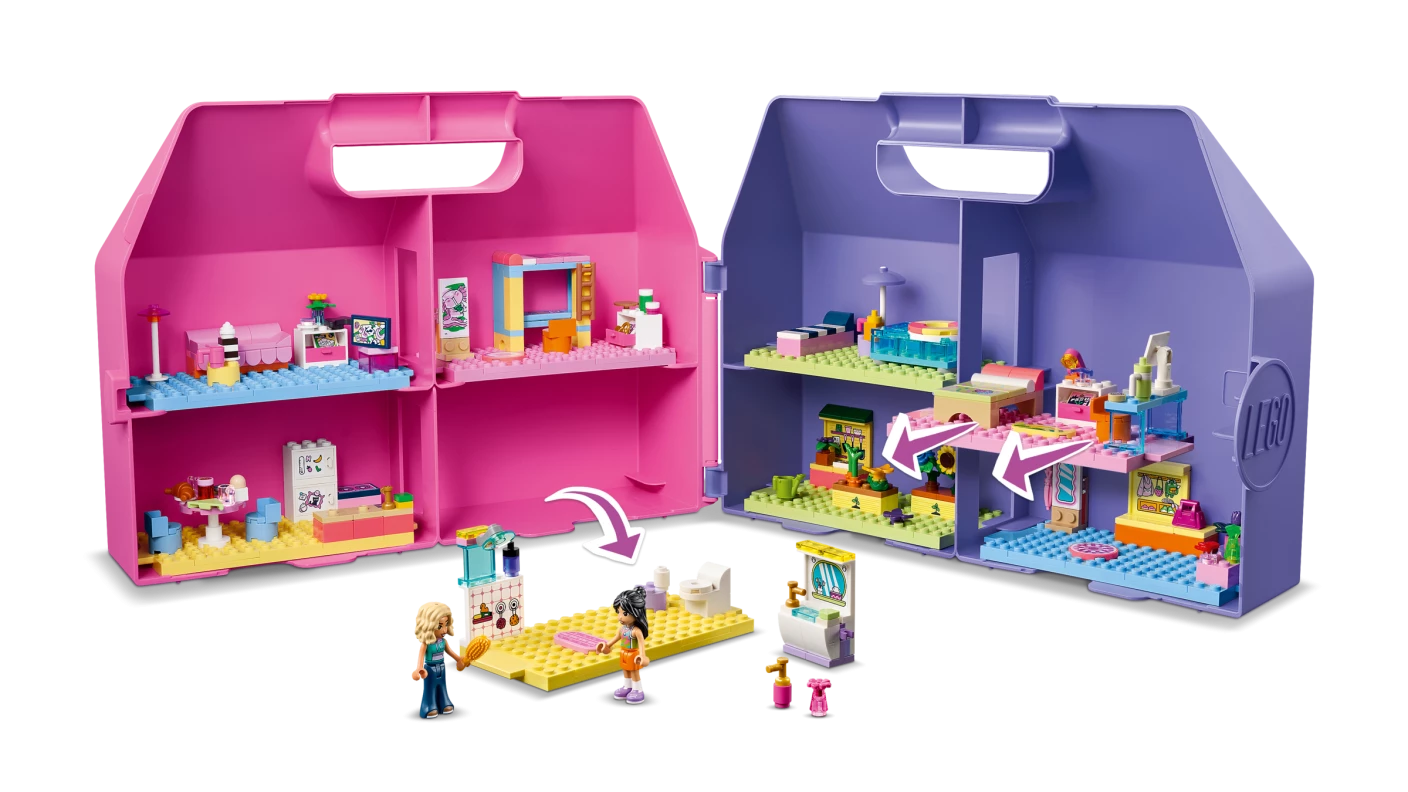 Creatieve poppenhuiskoffer