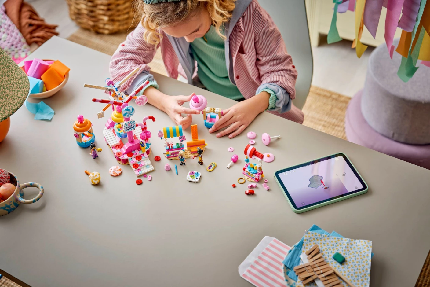 Reuzenrad van snoep en cupcakes