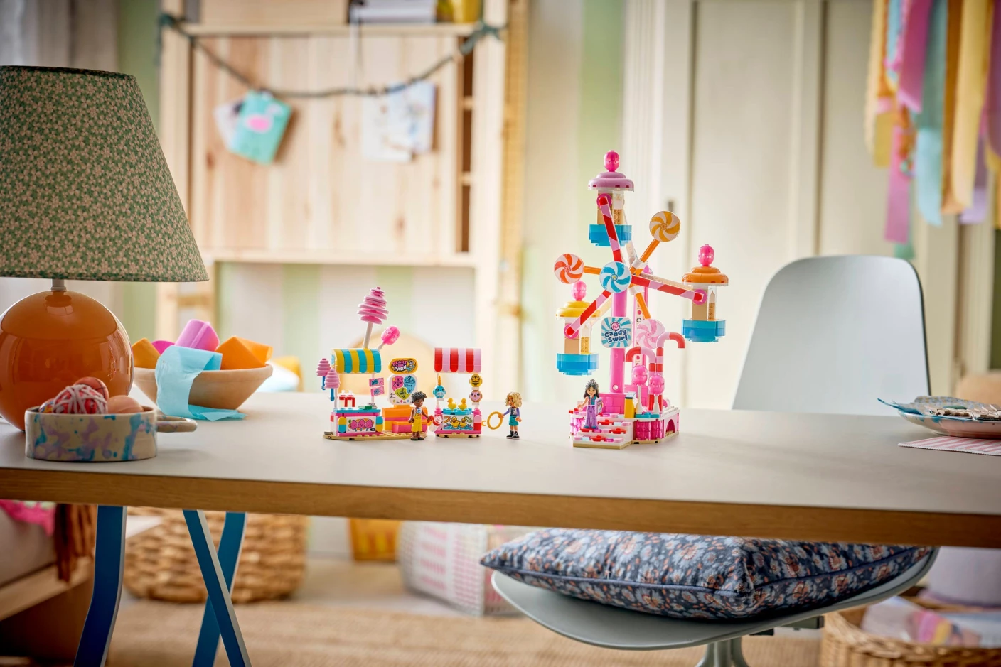 Reuzenrad van snoep en cupcakes
