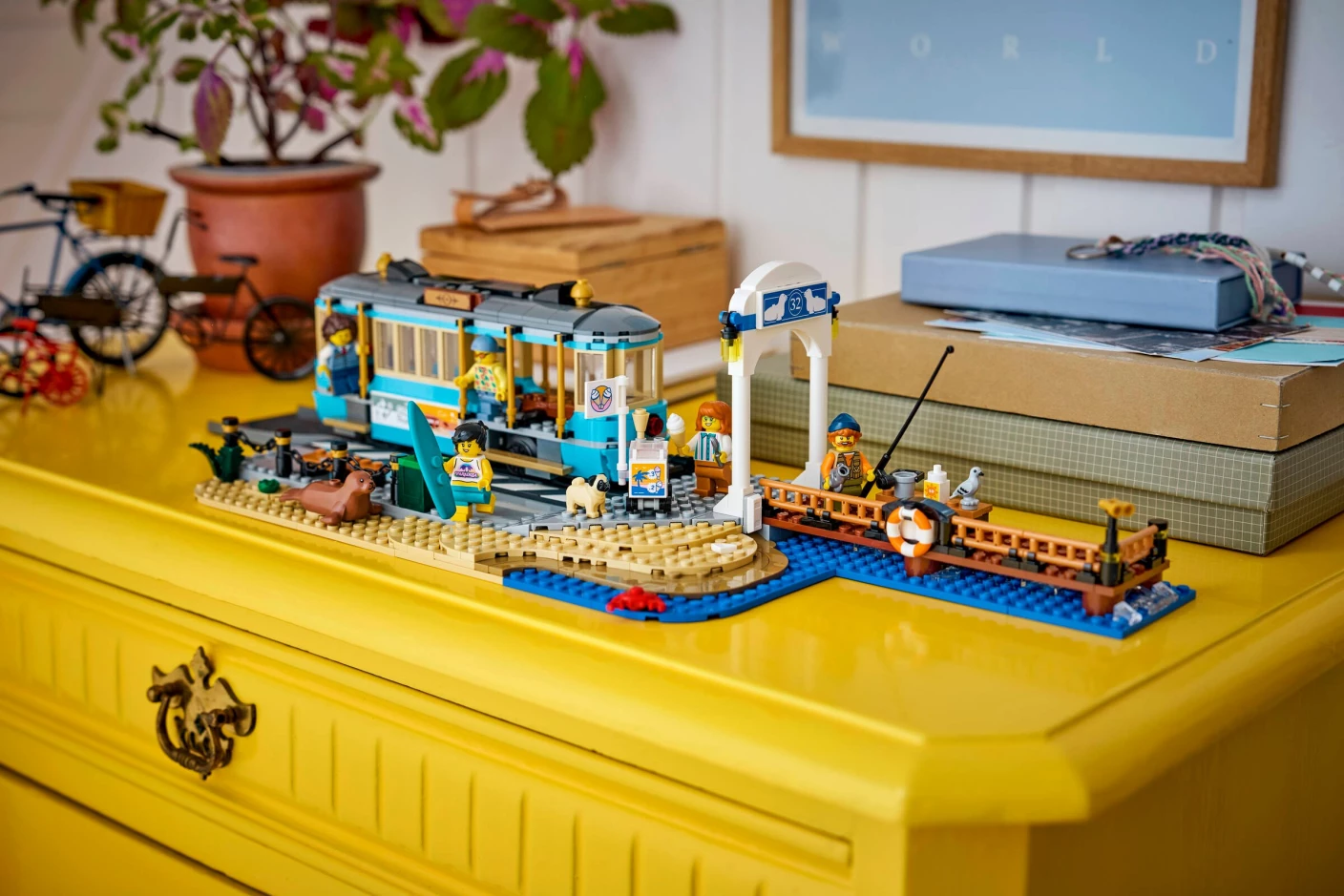 Klassieke strandtram