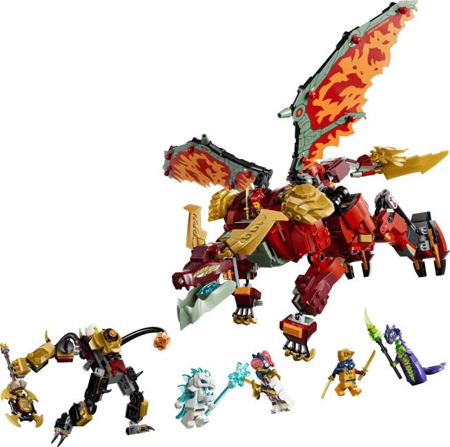 Wyldfyre's transformerende drakenmecha