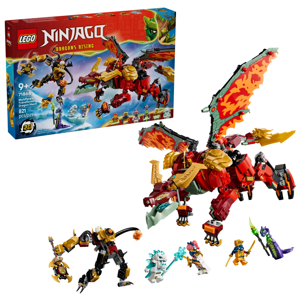 Wyldfyre's transformerende drakenmecha
