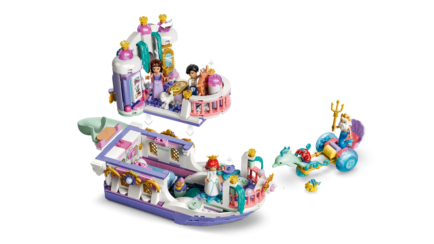 Ariëls koninklijke trouwboot