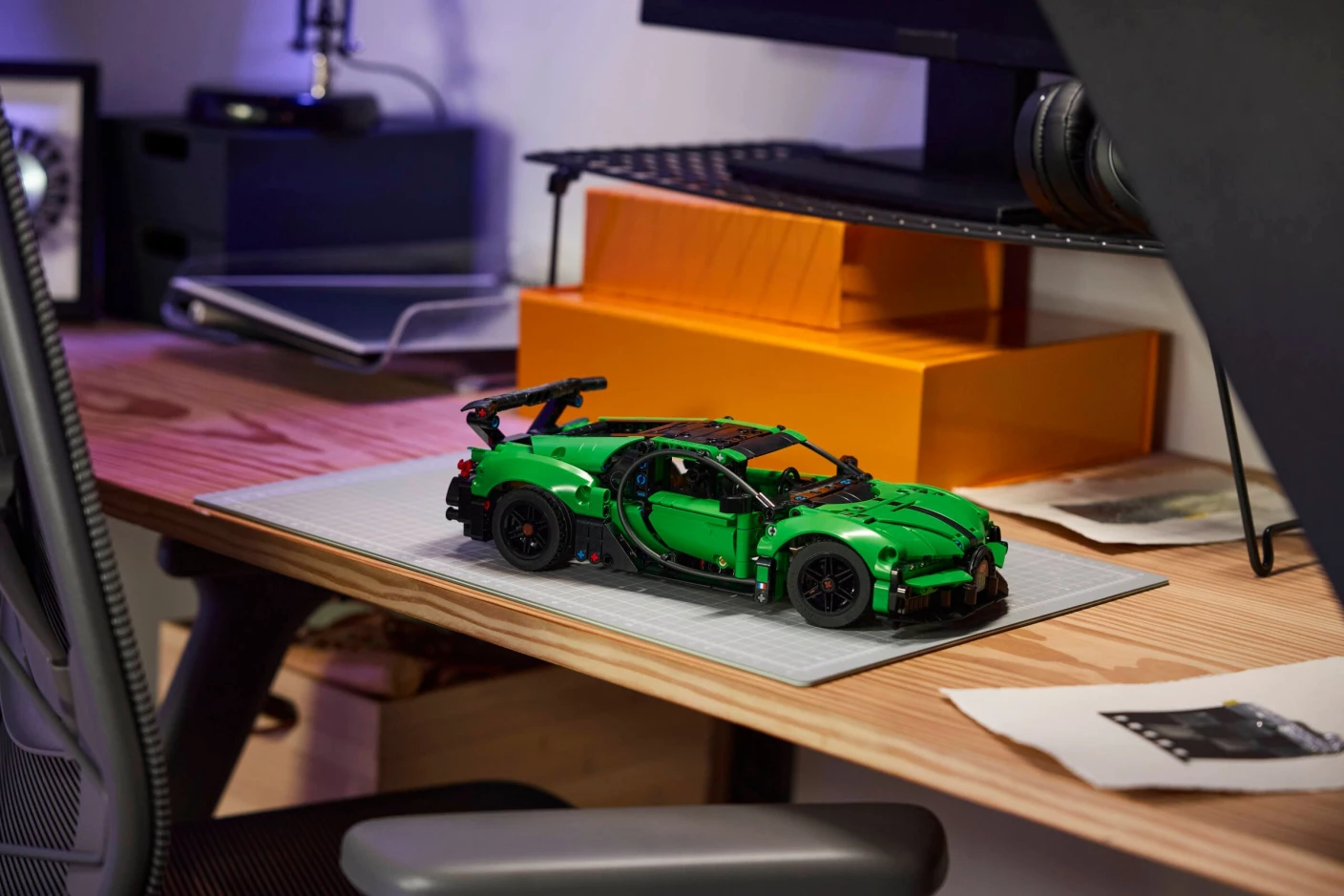 Groene Bugatti Chiron Pur Sport hypercar