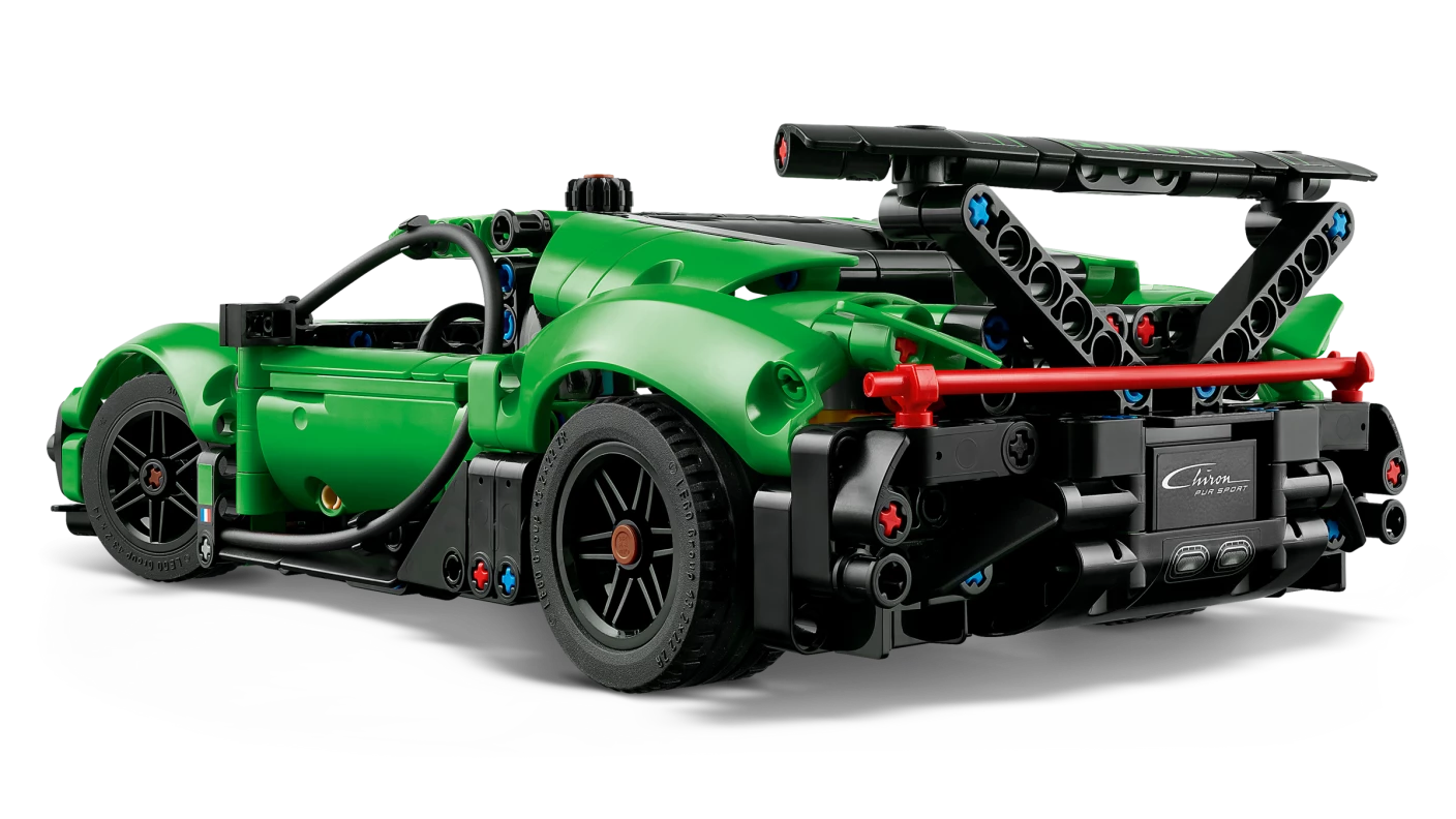 Groene Bugatti Chiron Pur Sport hypercar