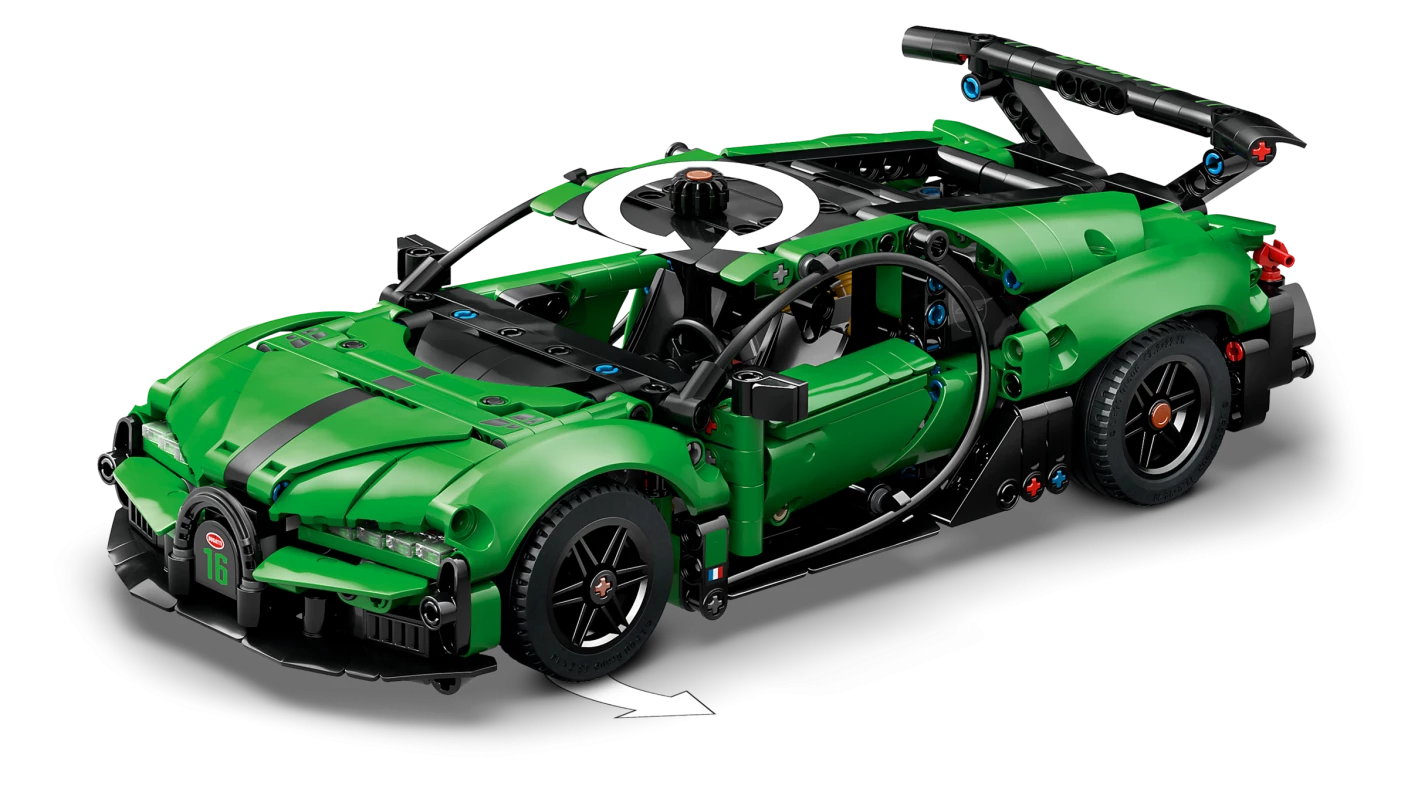 Groene Bugatti Chiron Pur Sport hypercar
