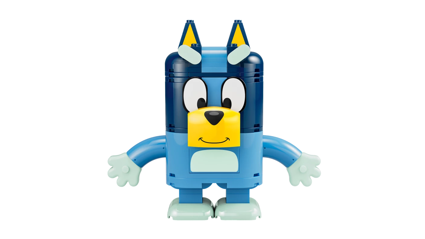 Bouwbare figuren van Bluey en haar familie