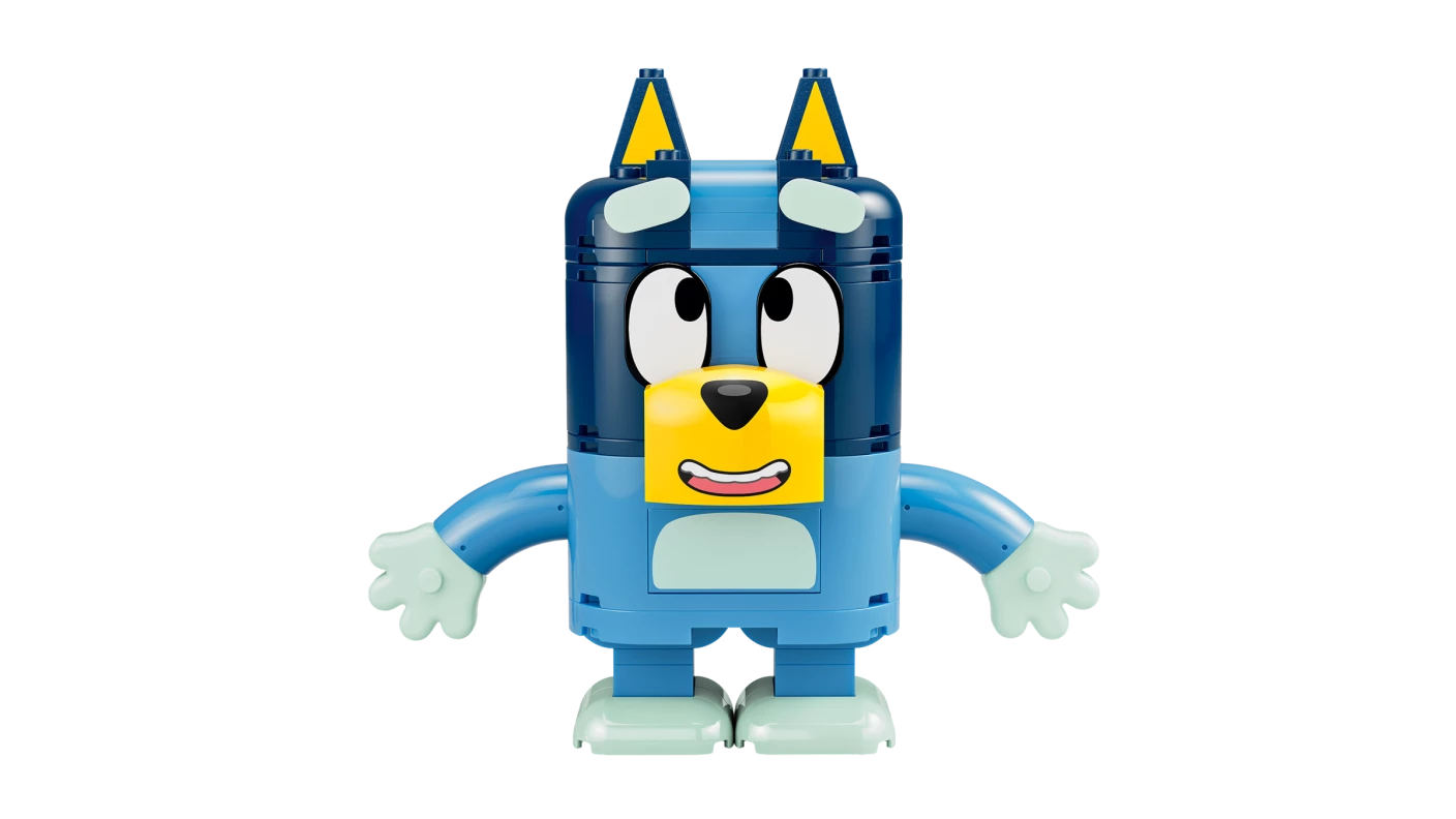 Bouwbare figuren van Bluey en haar familie