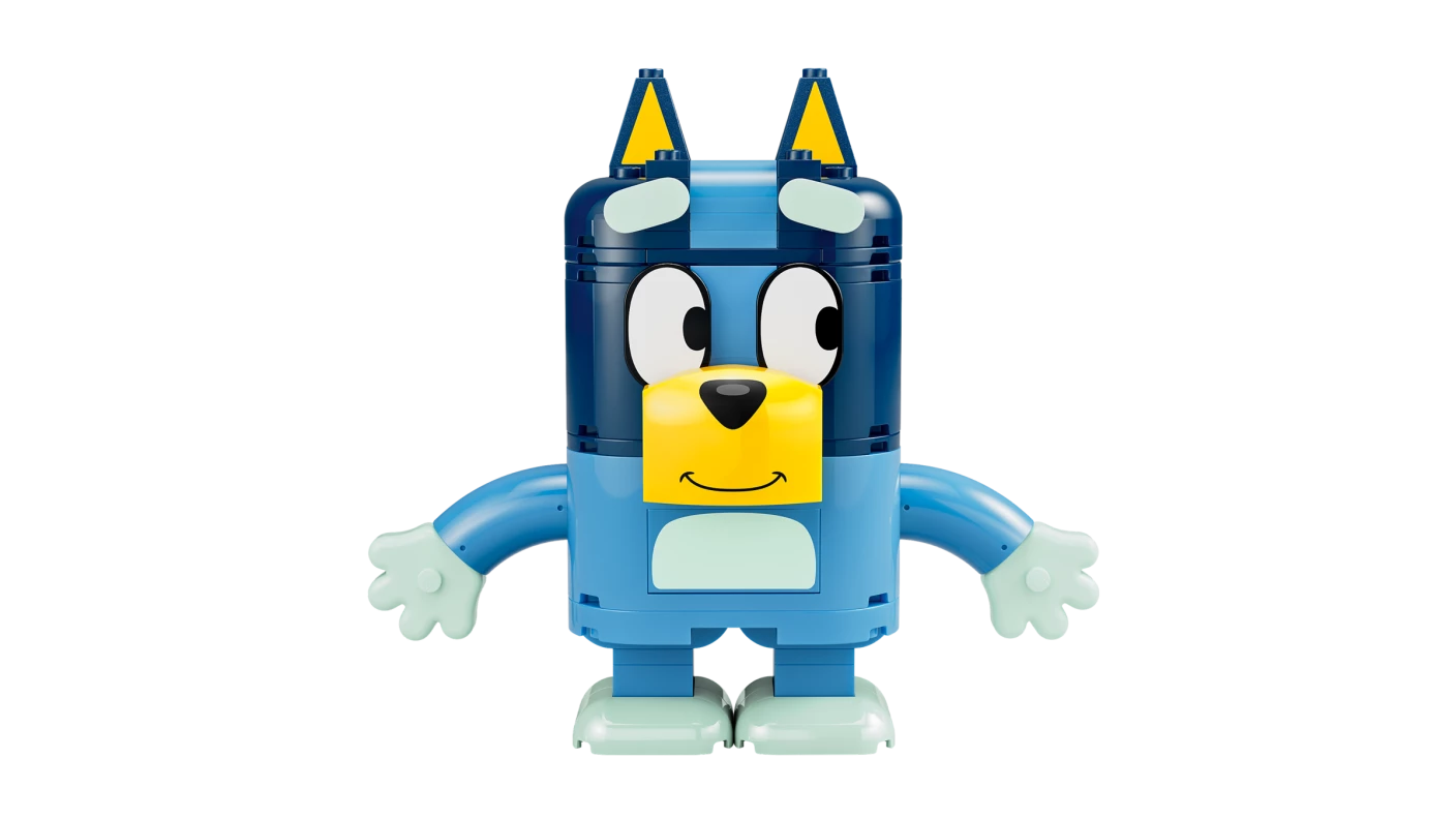 Bouwbare figuren van Bluey en haar familie