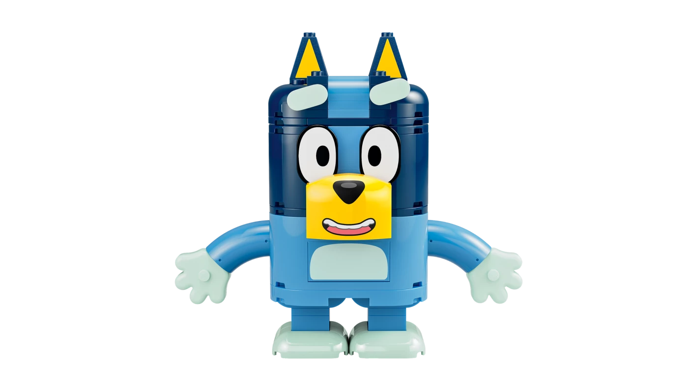 Bouwbare figuren van Bluey en haar familie