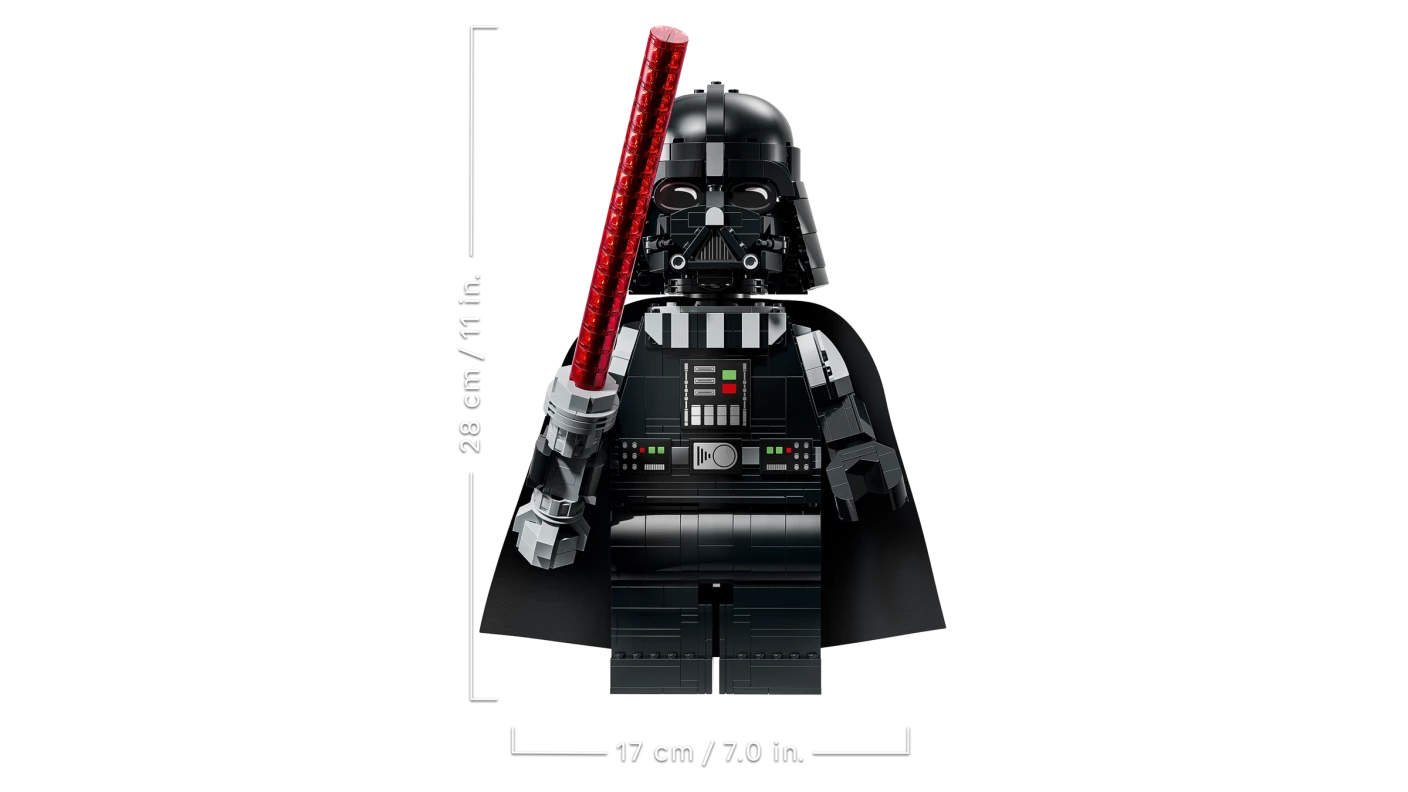 Grote minifiguur van Darth Vader