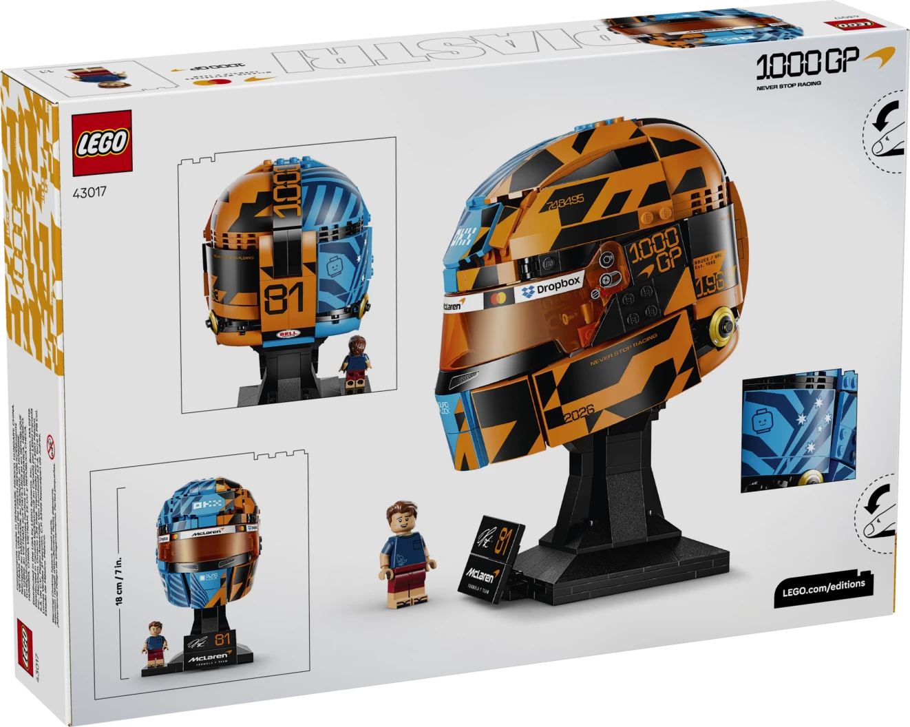 McLaren Mastercard F1 Team helm van Oscar Piastri