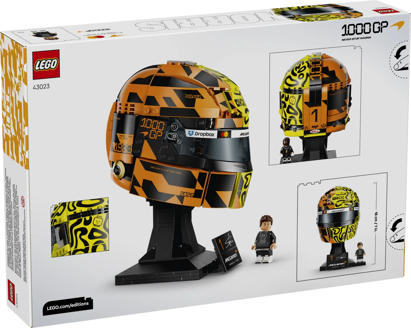 McLaren Mastercard F1 Team helm van Lando Norris