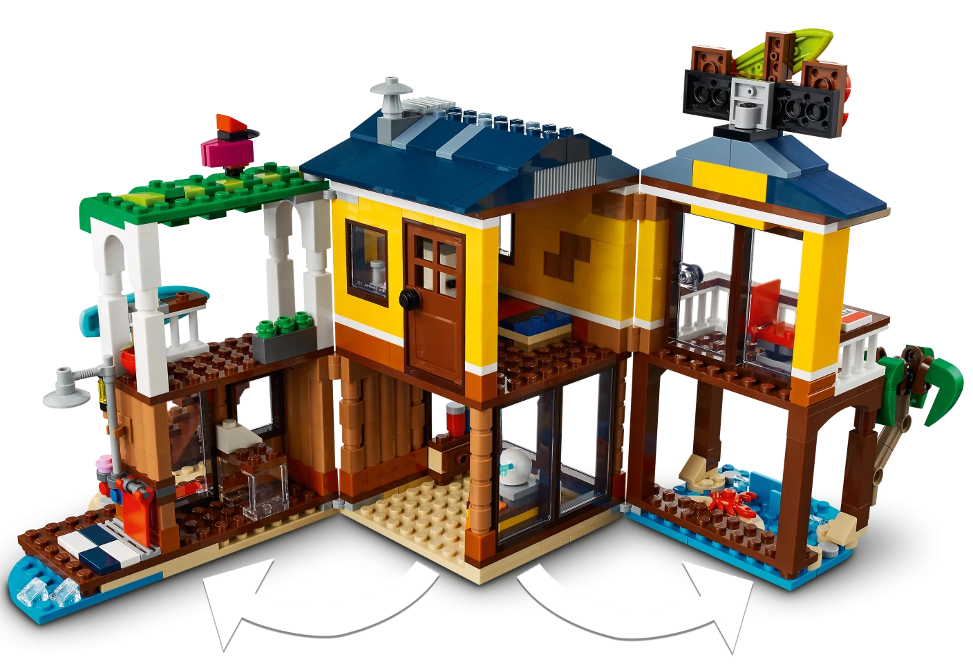 Surfer strandhuis