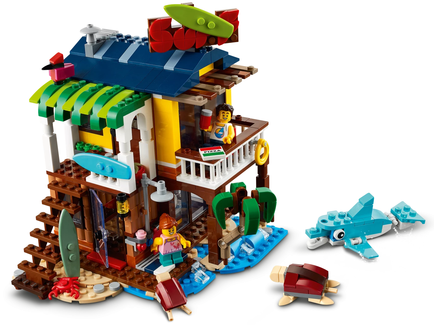 Surfer strandhuis