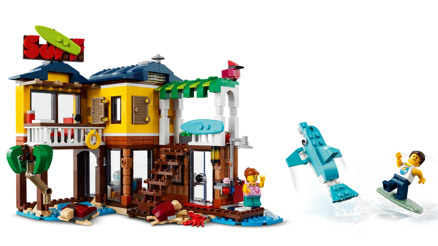 Surfer strandhuis