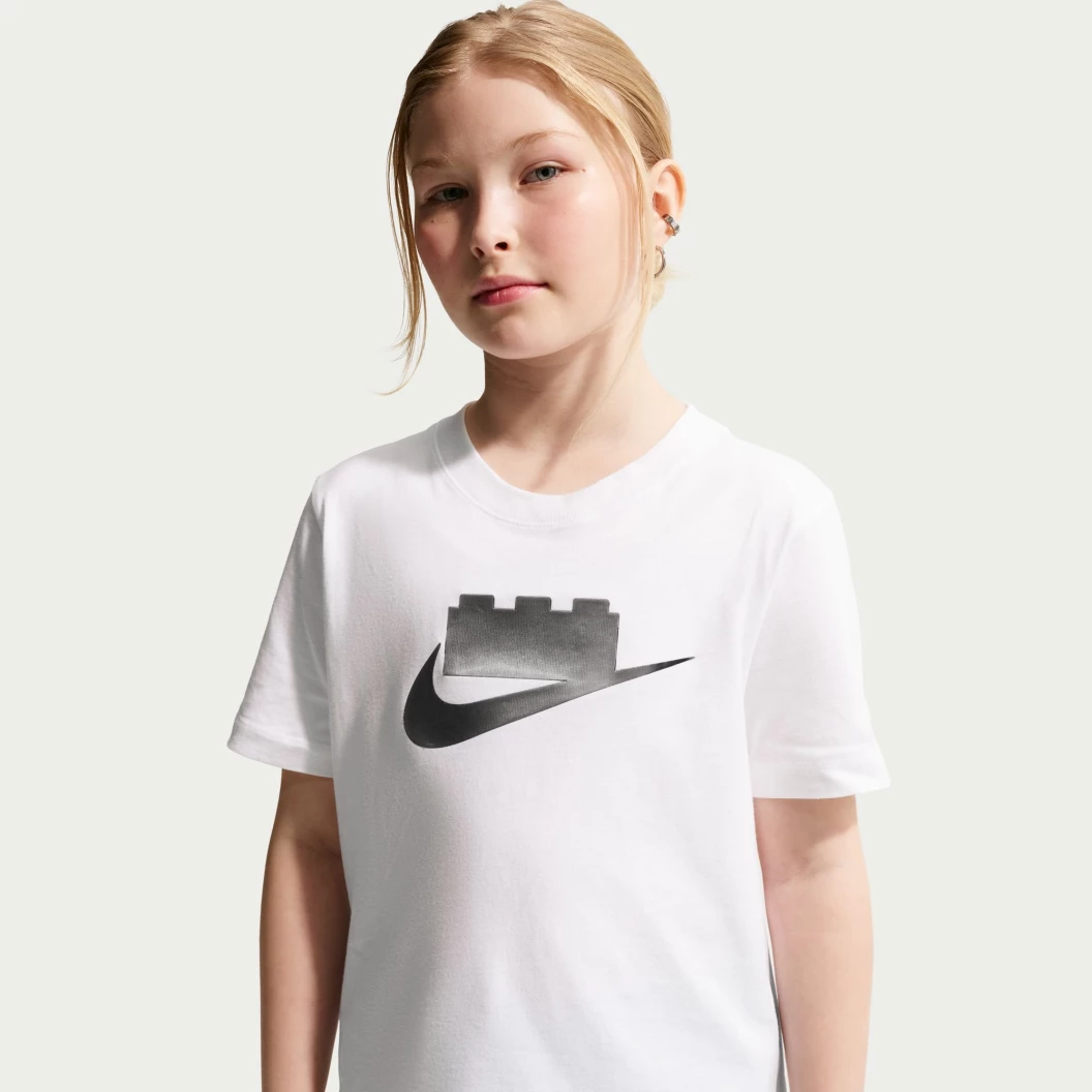 Nike x LEGO collectie T-shirt voor oudere kinderen - wit
