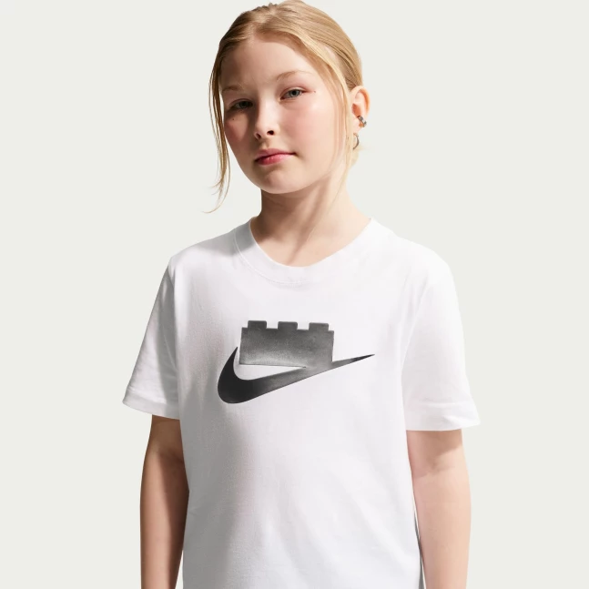 Nike x LEGO collectie T-shirt voor oudere kinderen - wit
