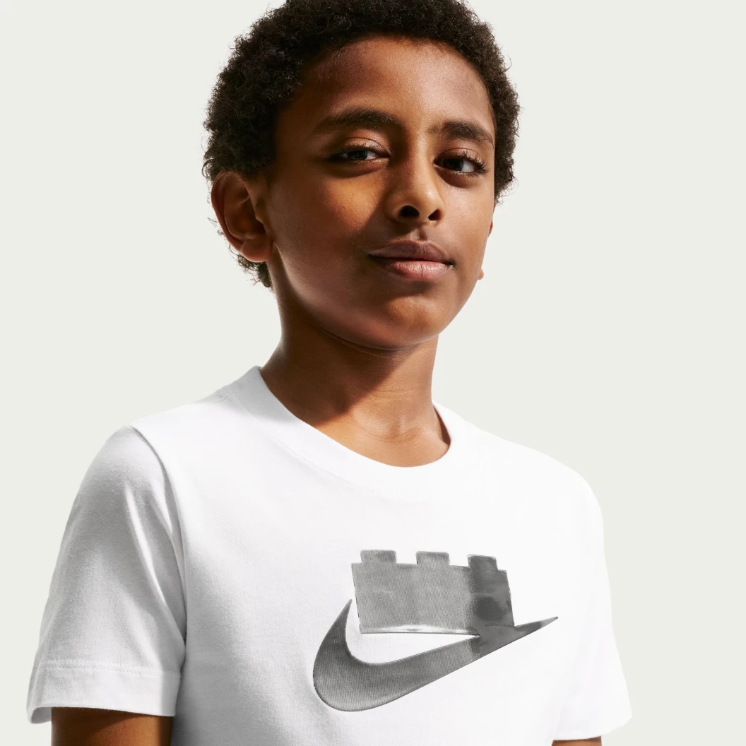 Nike x LEGO collectie T-shirt voor oudere kinderen - wit