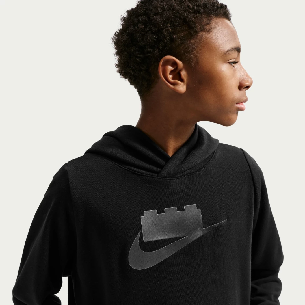 Nike x LEGO collectie hoodie voor oudere kinderen - zwart