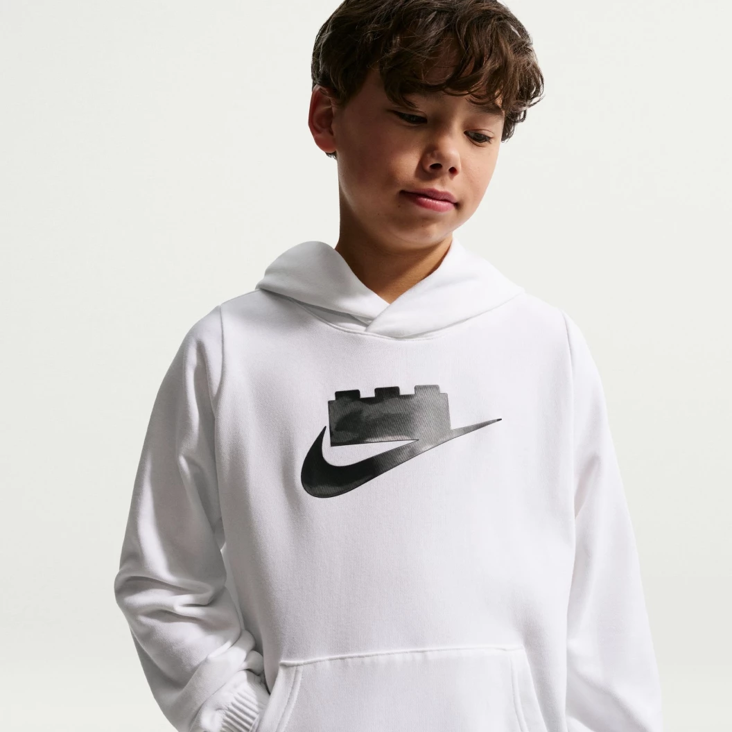 Nike x LEGO collectie hoodie voor oudere kinderen - wit