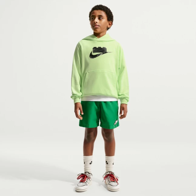 Nike x LEGO collectie hoodie voor oudere kinderen - limoengroen