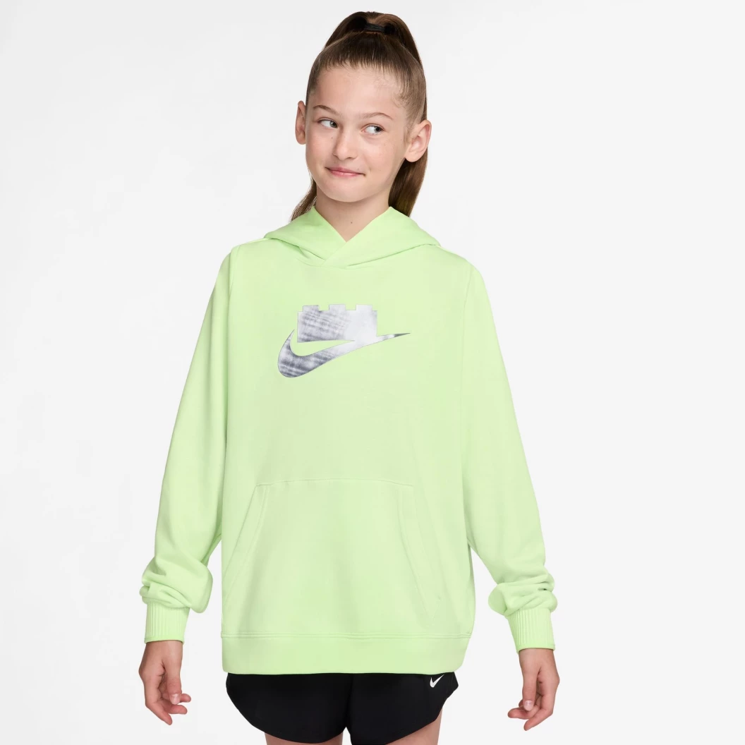 Nike x LEGO collectie hoodie voor oudere kinderen - limoengroen