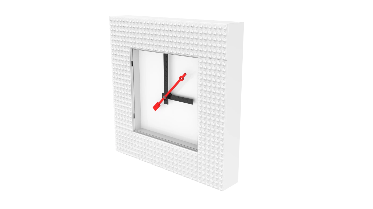 Wandklok MOC (My Own Creation) - wit