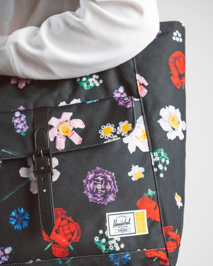 LEGO Herschel Retreat draagtas - dwarrelende bloemen