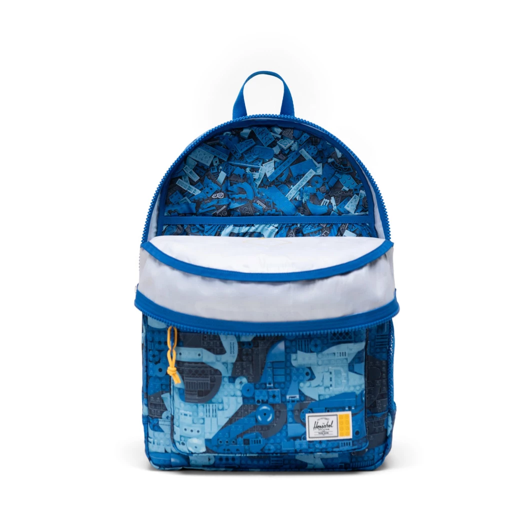 LEGO Herschel Heritage jongerenrugzak - abstracte stenen - blauw