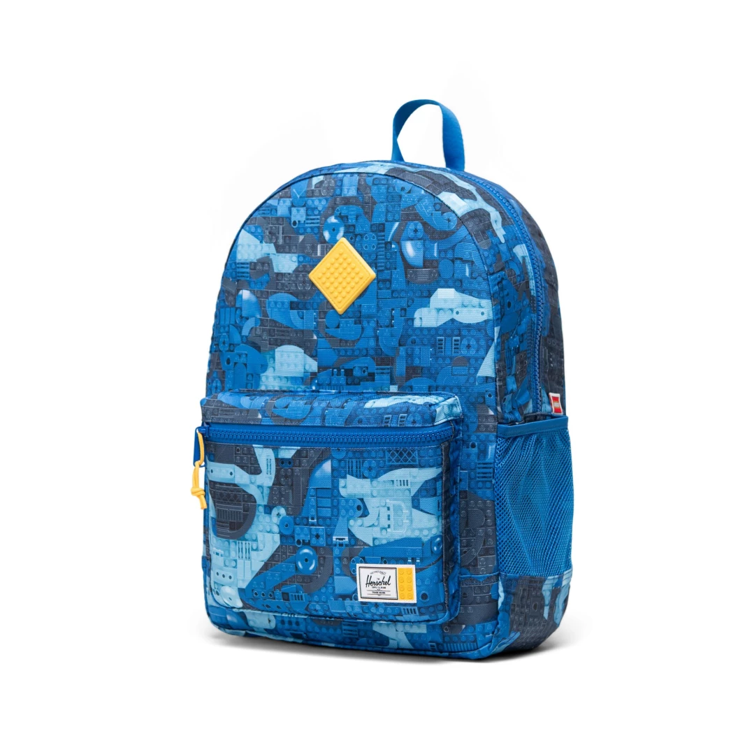 LEGO Herschel Heritage jongerenrugzak - abstracte stenen - blauw