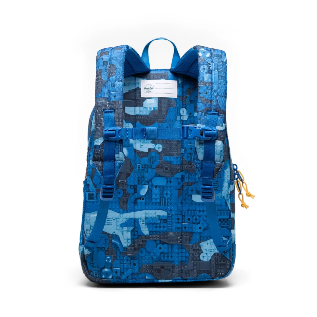 LEGO Herschel Heritage jongerenrugzak - abstracte stenen - blauw