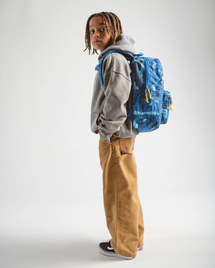 LEGO Herschel Heritage jongerenrugzak - abstracte stenen - blauw