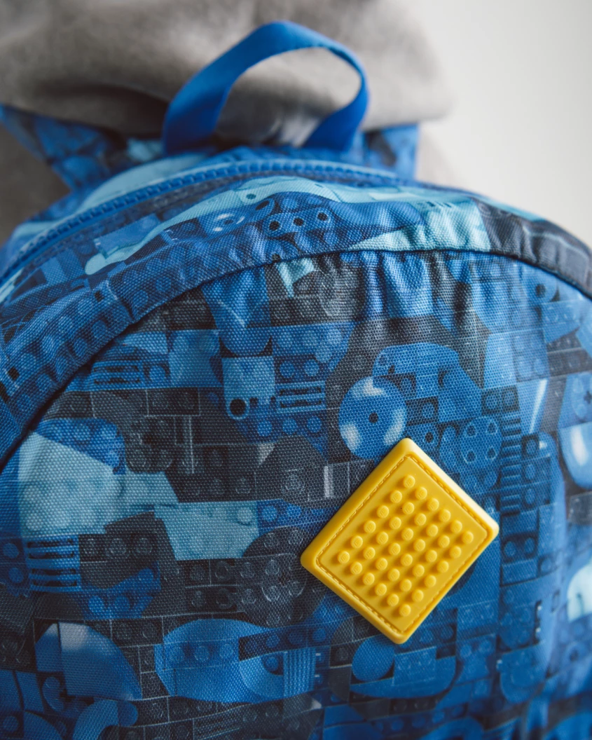 LEGO Herschel Heritage jongerenrugzak - abstracte stenen - blauw