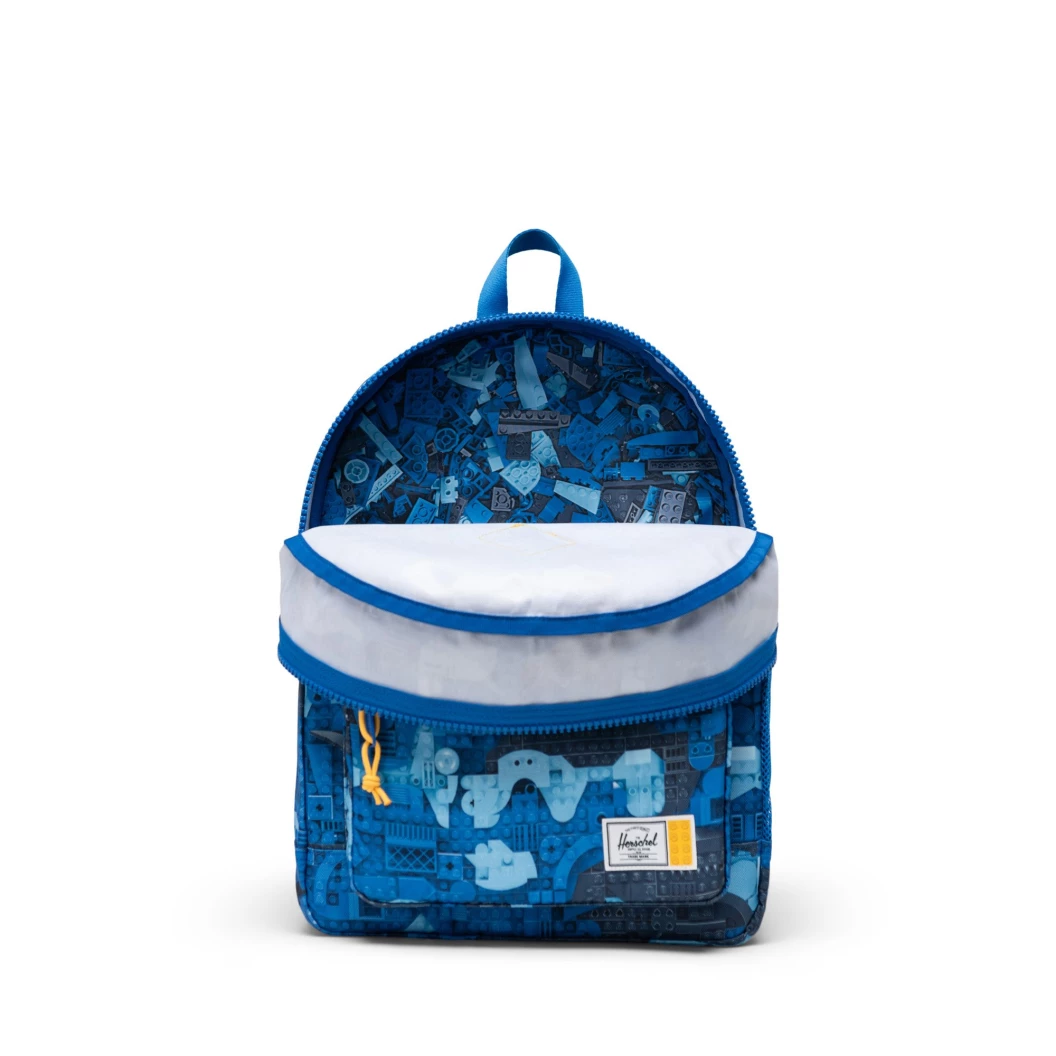 LEGO Herschel Heritage kinderrugzak - abstracte stenen - blauw