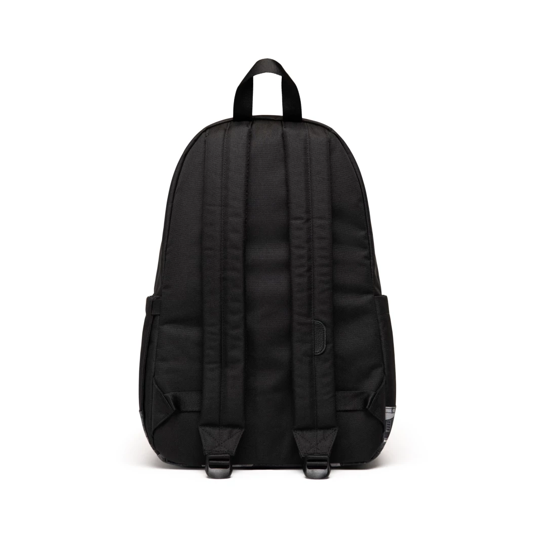Herschel Heritage rugzak - zwart met abstracte stenen