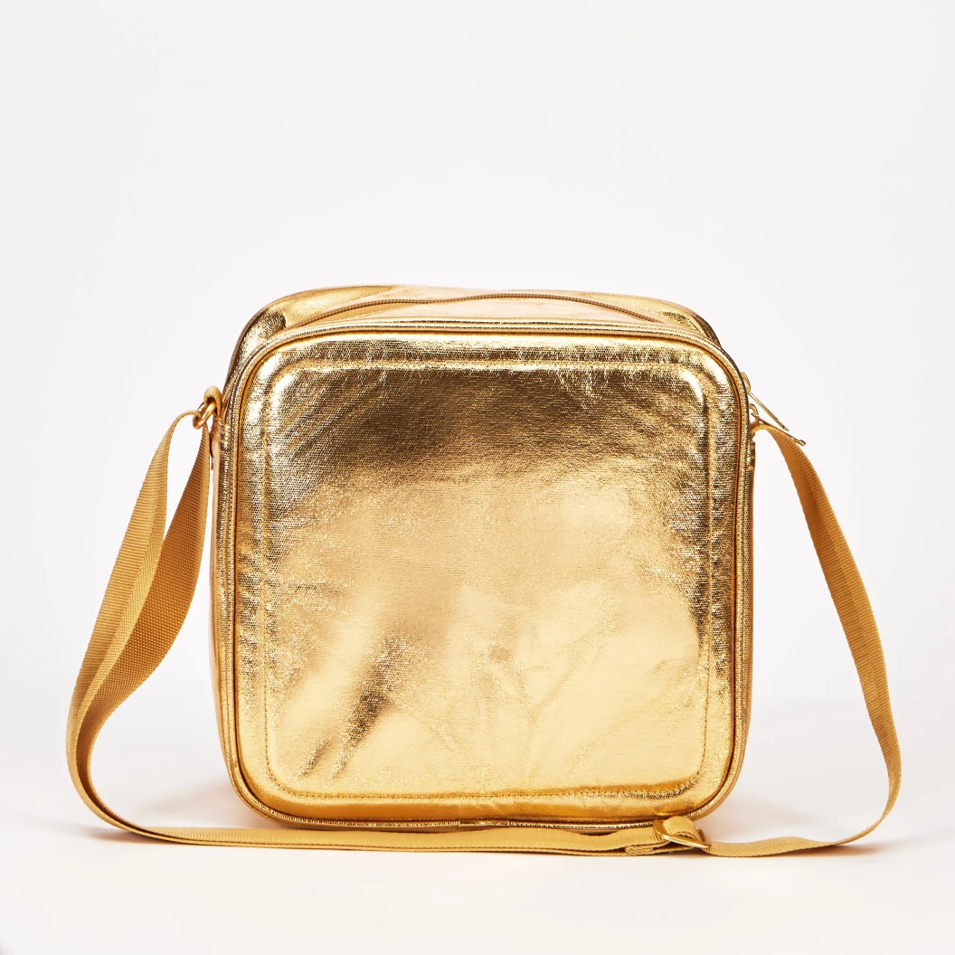 Crossbodytas in de vorm van een kleine steen - goud