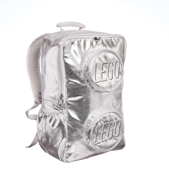 Rugzak in de vorm van een steen - metallic zilver