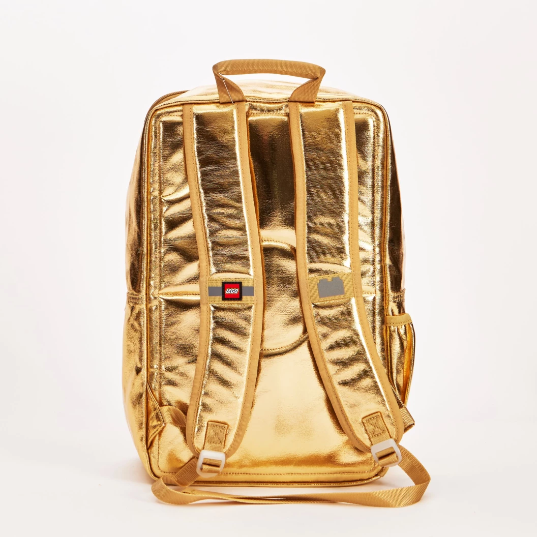 Rugzak in de vorm van een steen - metallic goud